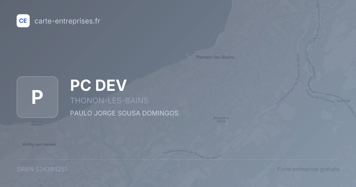 PC DEV — 524394251 — fiche entreprise
