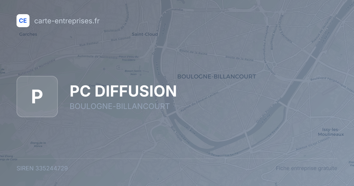 PC DIFFUSION — 335244729 — fiche entreprise