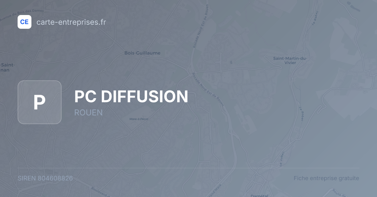 PC DIFFUSION — 804608826 — fiche entreprise