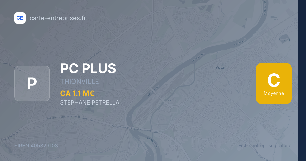 PC PLUS — 405329103 — fiche entreprise