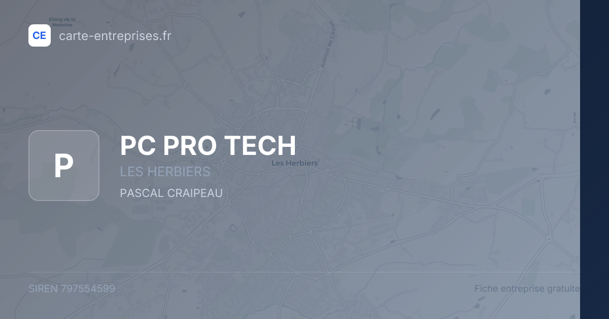 PC PRO TECH — 797554599 — fiche entreprise