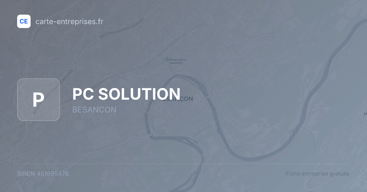 PC SOLUTION — 451995476 — fiche entreprise
