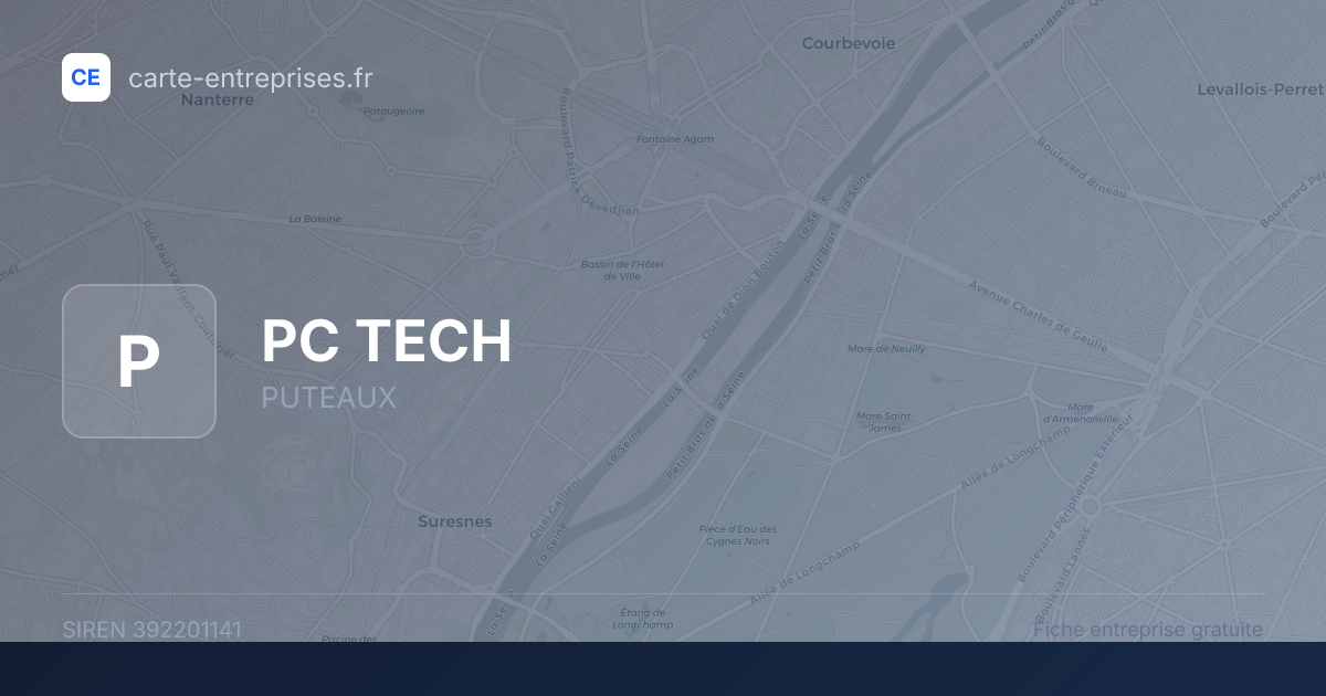 PC TECH — 392201141 — fiche entreprise