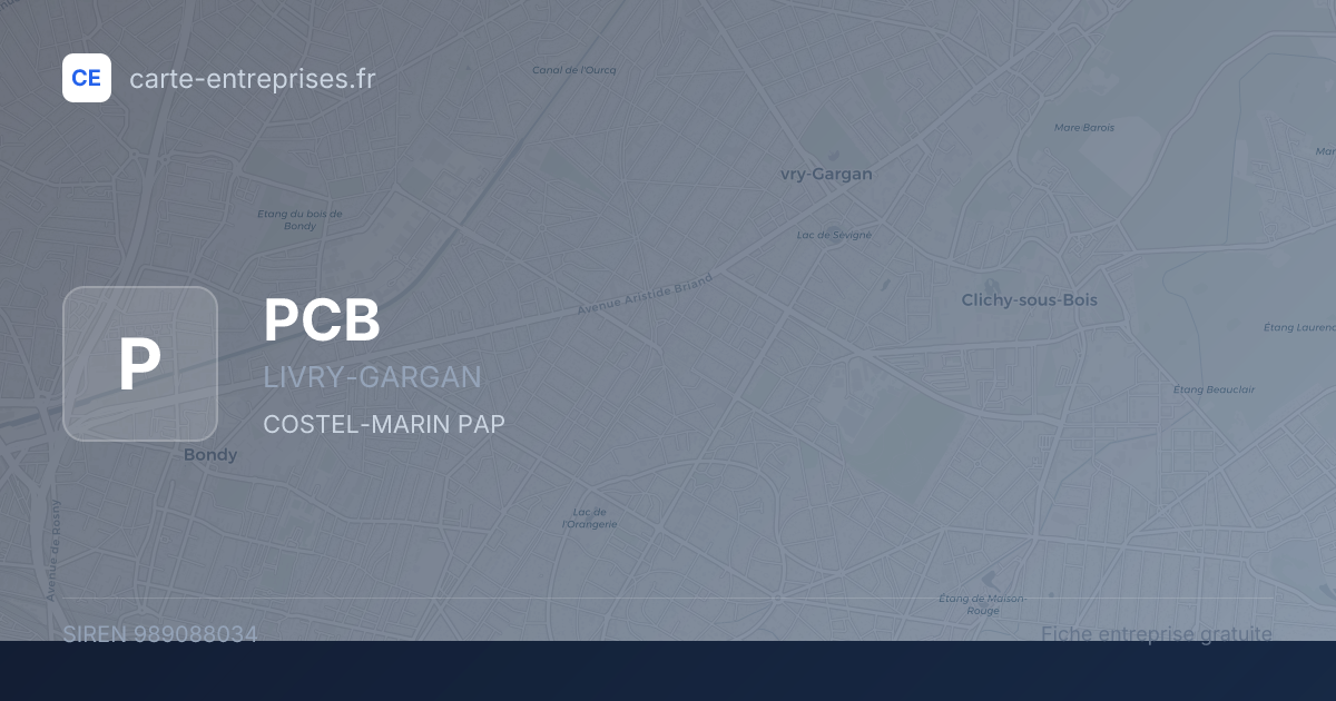 PCB — 989088034 — fiche entreprise