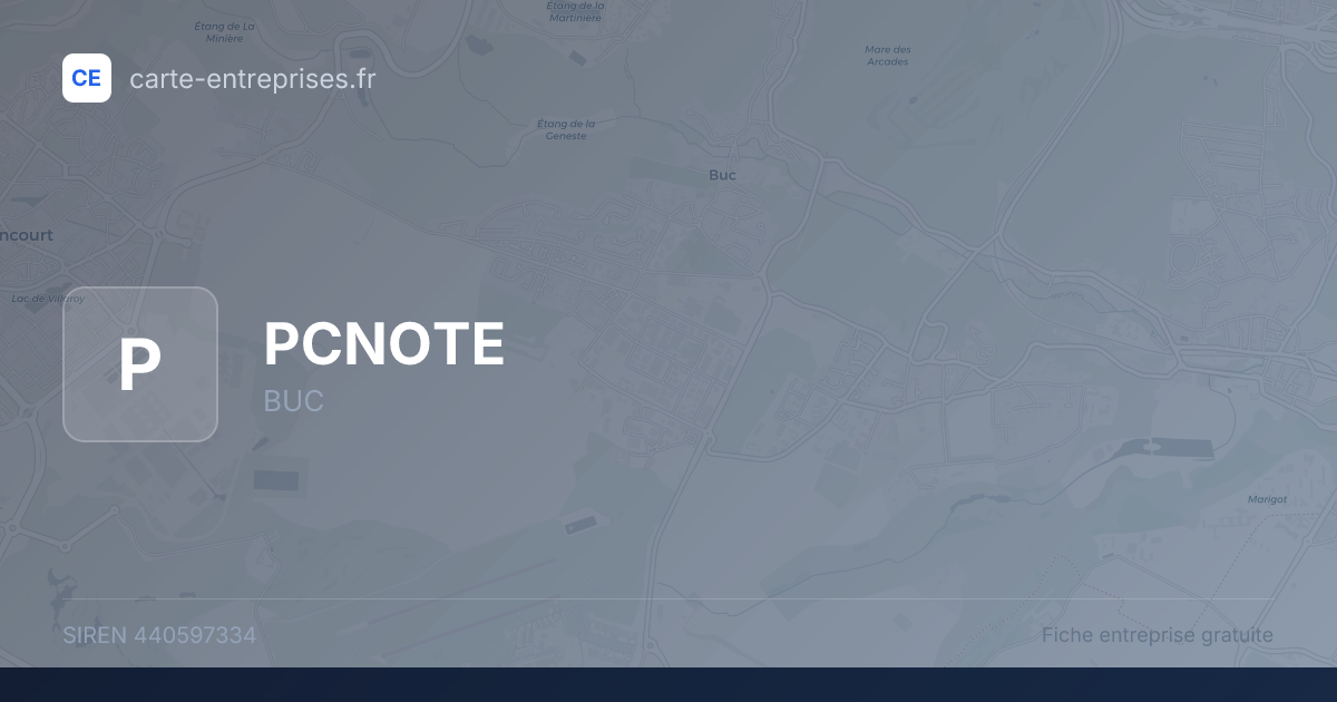 PCNOTE — 440597334 — fiche entreprise