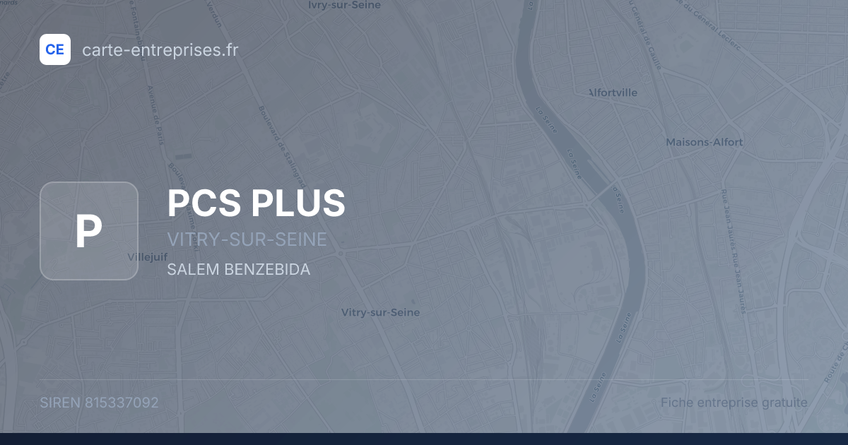 PCS PLUS — 815337092 — fiche entreprise
