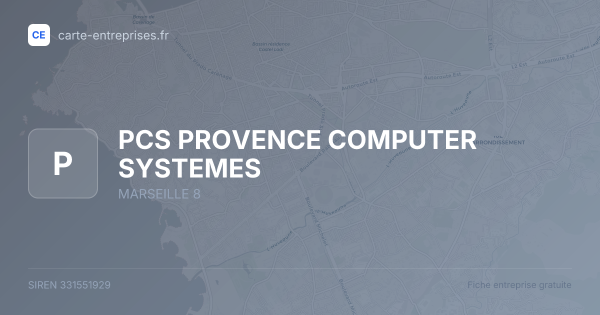 PCS PROVENCE COMPUTER SYSTEMES — 331551929 — fiche entreprise