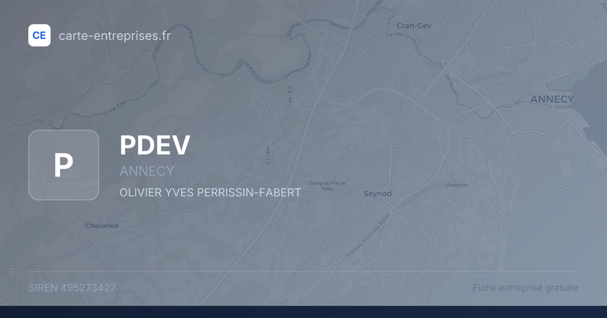 PDEV — 495273427 — fiche entreprise