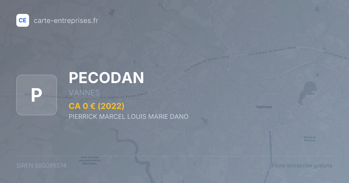 PECODAN — 885085274 — fiche entreprise