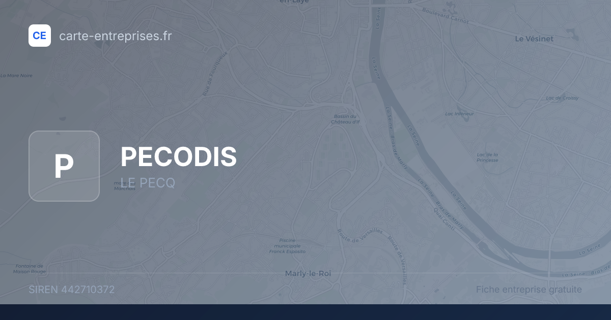PECODIS — 442710372 — fiche entreprise