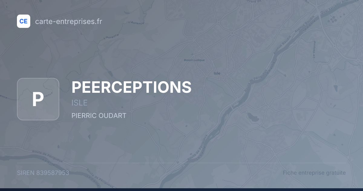 PEERCEPTIONS — 839587953 — fiche entreprise
