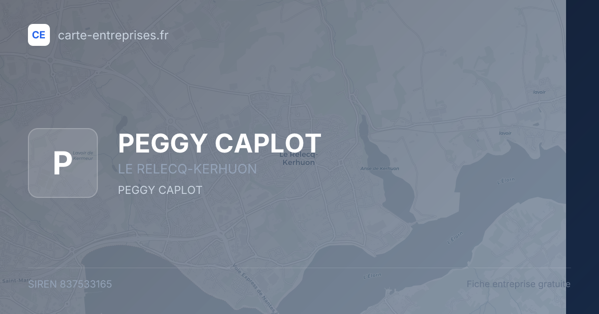 PEGGY CAPLOT — 837533165 — fiche entreprise