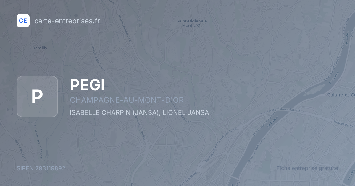 PEGI — 793119892 — fiche entreprise