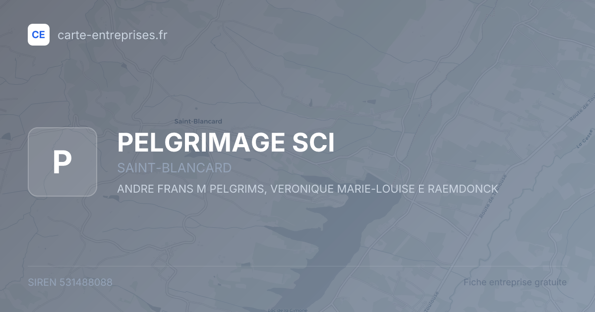 PELGRIMAGE SCI — 531488088 — fiche entreprise