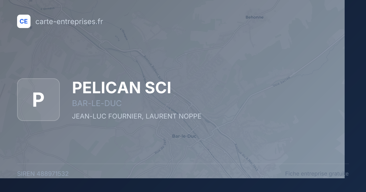 PELICAN SCI — 488971532 — fiche entreprise
