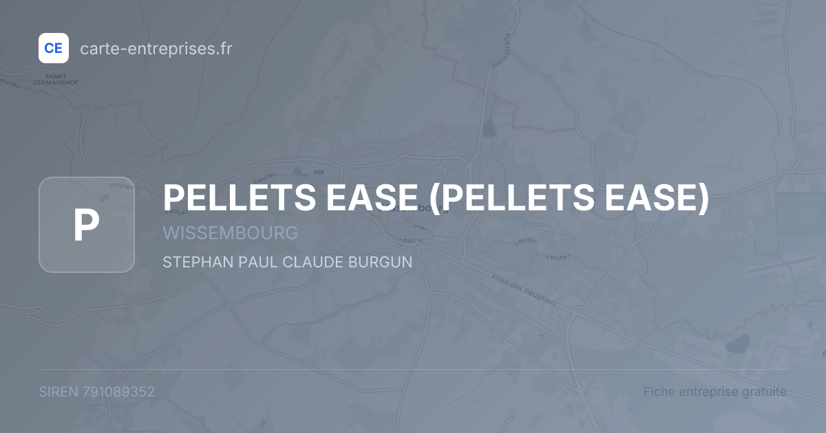 PELLETS EASE — 791089352 — fiche entreprise