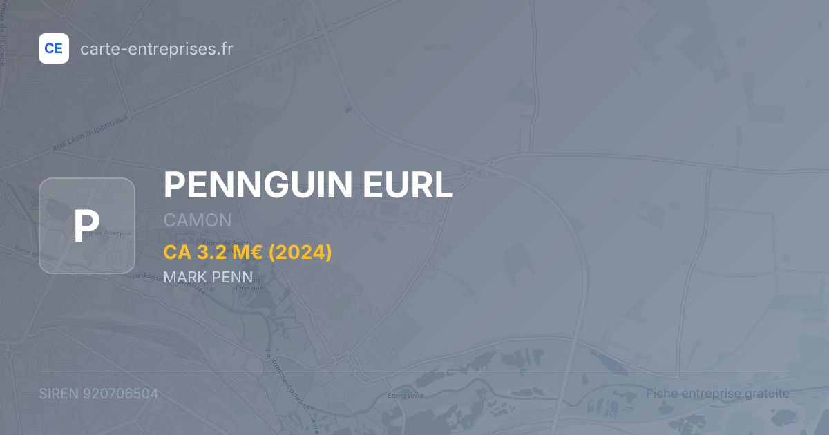 PENNGUIN EURL — 920706504 — fiche entreprise