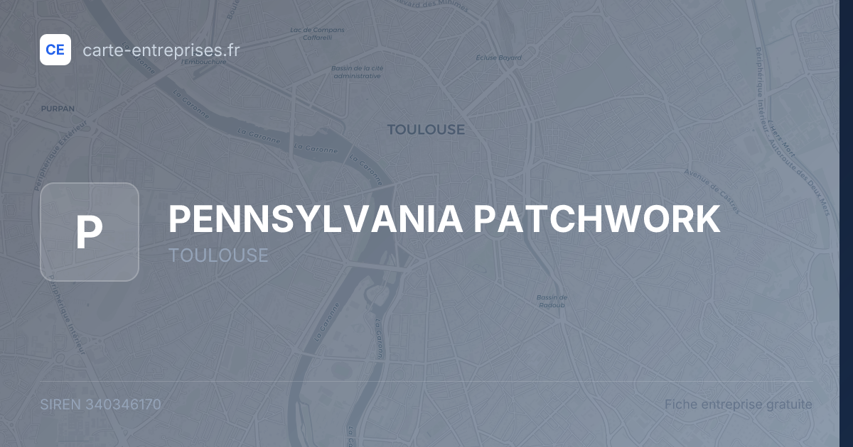 PENNSYLVANIA PATCHWORK — 340346170 — fiche entreprise