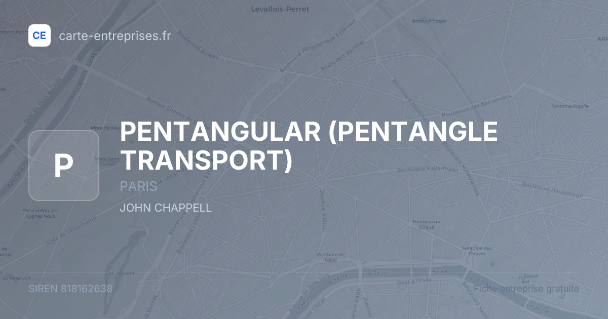 PENTANGULAR (PENTANGLE TRANSPORT) — 818162638 — fiche entreprise