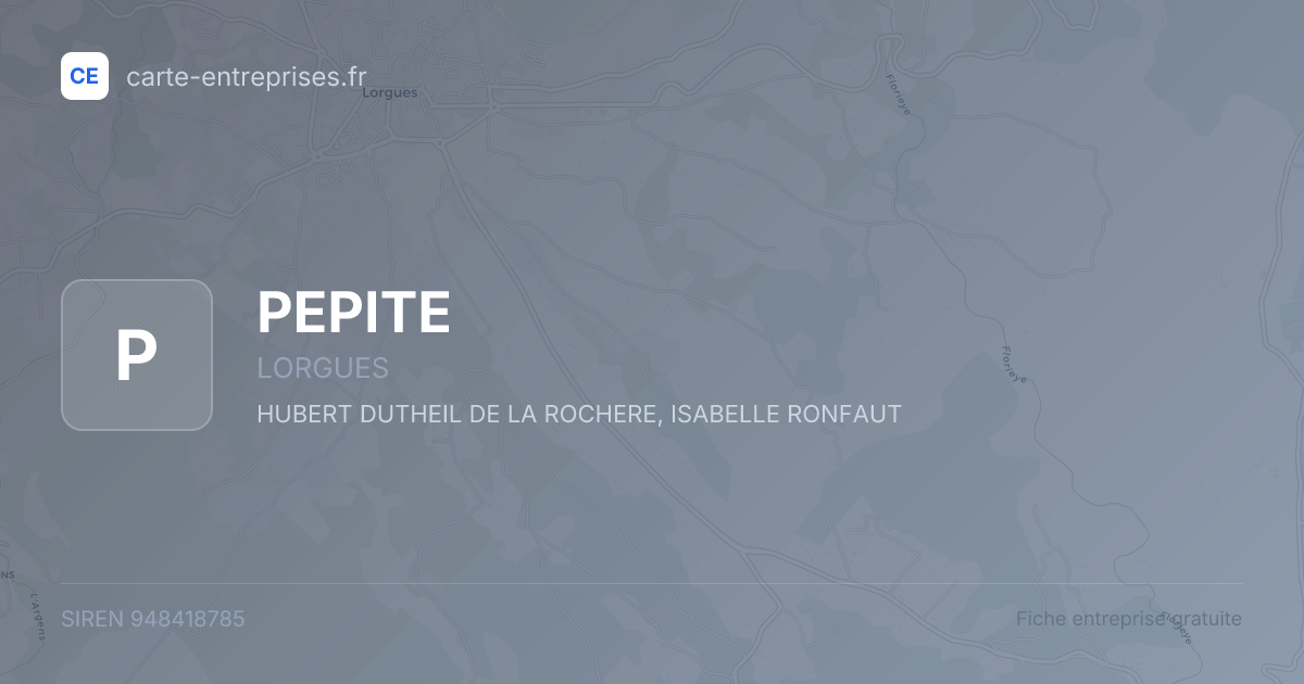PEPITE — 948418785 — fiche entreprise