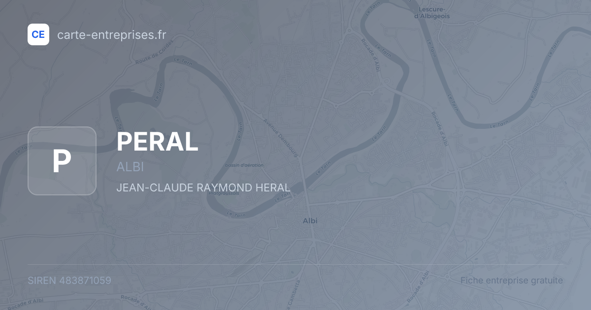 PERAL — 483871059 — fiche entreprise