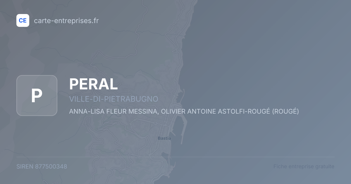 PERAL — 877500348 — fiche entreprise