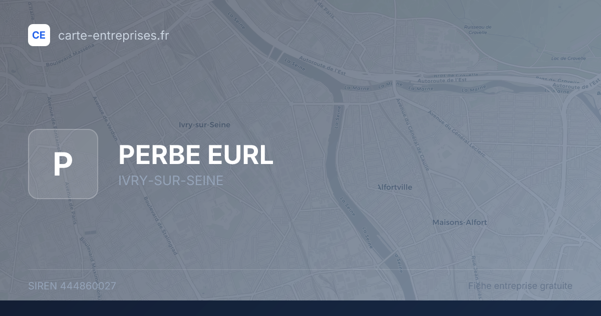 PERBE EURL — 444860027 — fiche entreprise