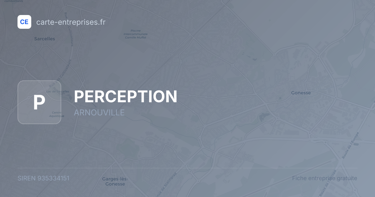 PERCEPTION — 935334151 — fiche entreprise