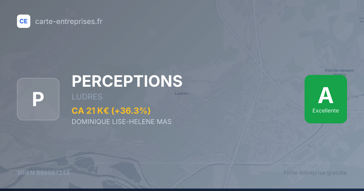 PERCEPTIONS — 898687348 — fiche entreprise