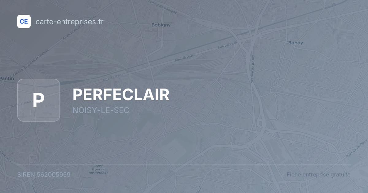 PERFECLAIR — 562005959 — fiche entreprise
