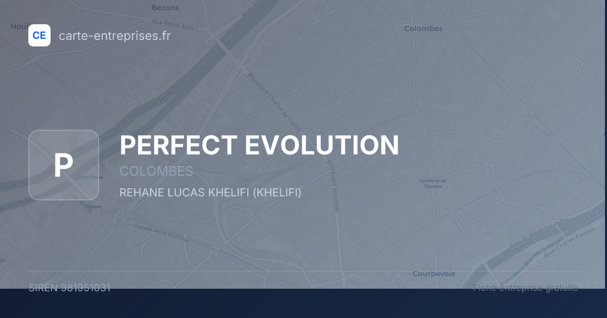 PERFECT EVOLUTION — 981951031 — fiche entreprise