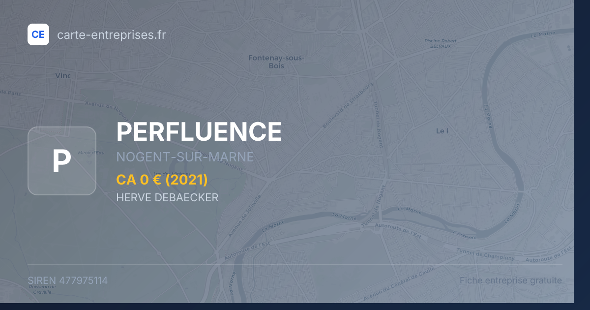 PERFLUENCE — 477975114 — fiche entreprise