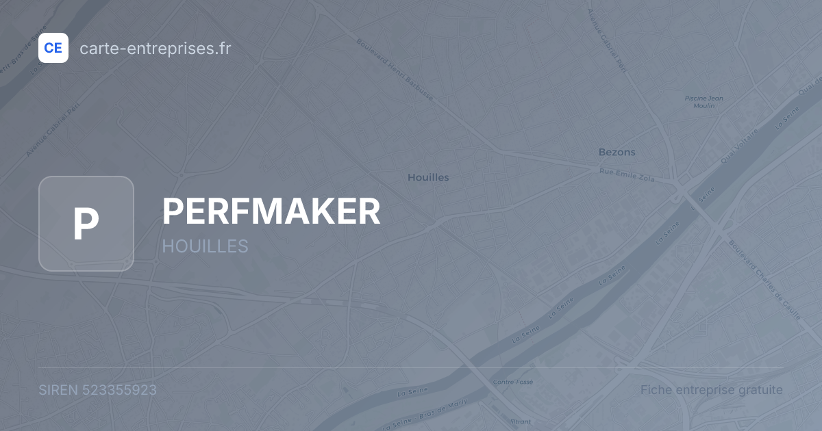PERFMAKER — 523355923 — fiche entreprise