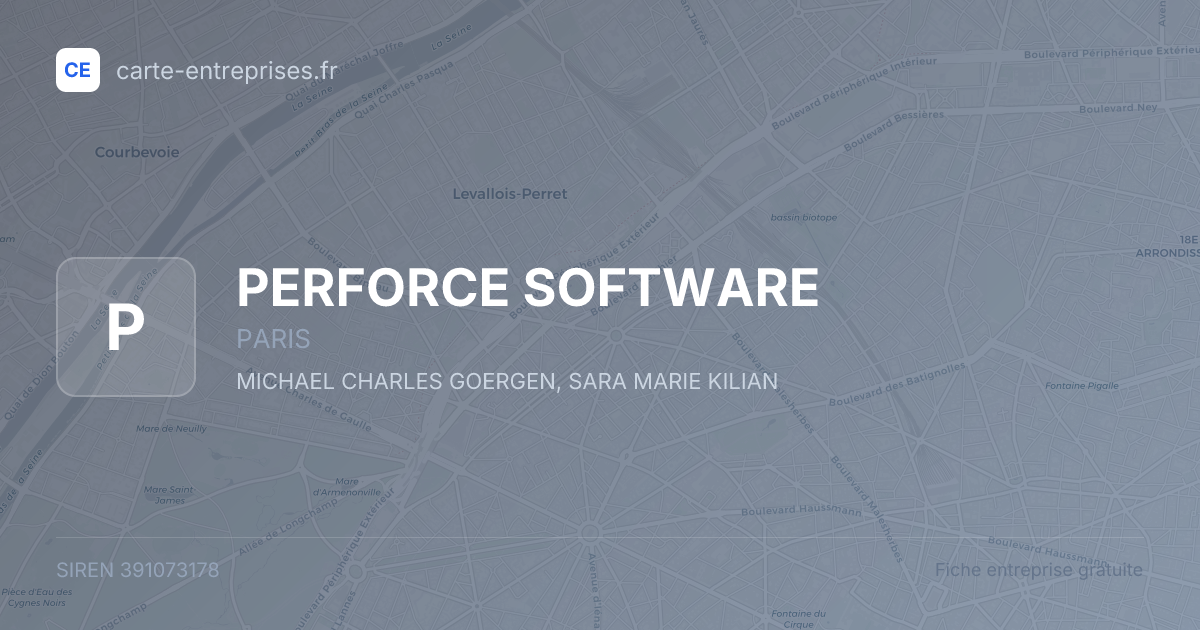 PERFORCE SOFTWARE — 391073178 — fiche entreprise