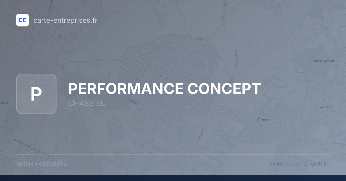 PERFORMANCE CONCEPT — 448596809 — fiche entreprise