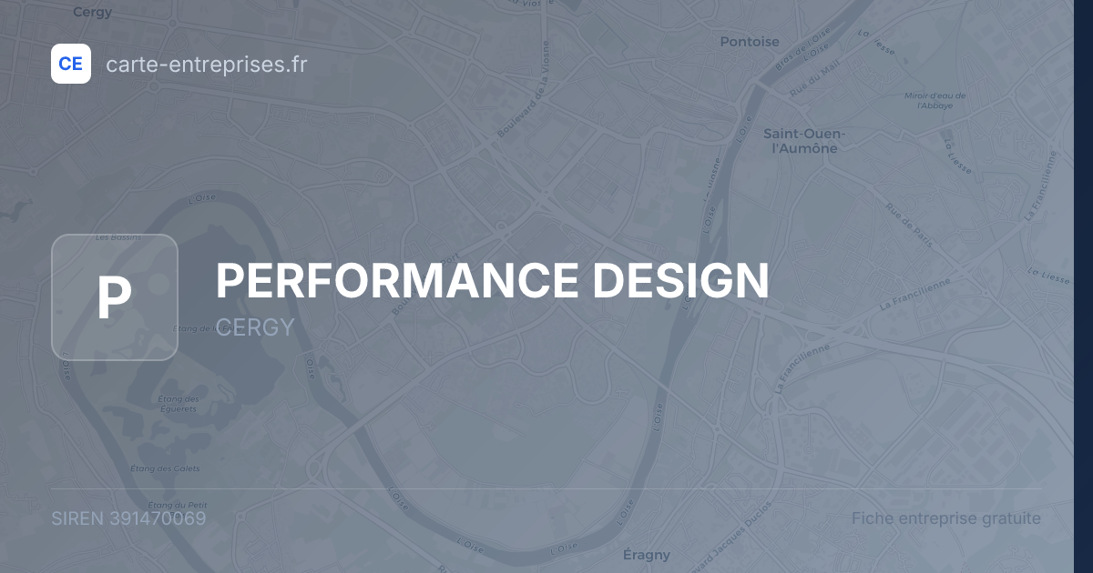 PERFORMANCE DESIGN — 391470069 — fiche entreprise