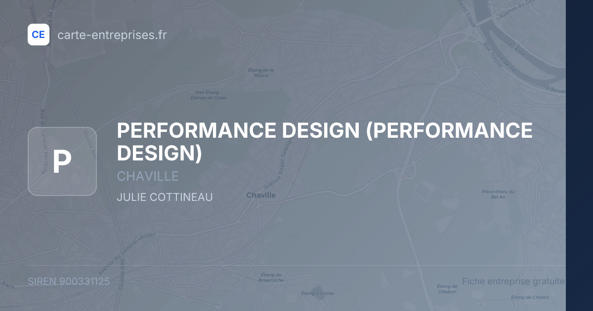 PERFORMANCE DESIGN — 900331125 — fiche entreprise