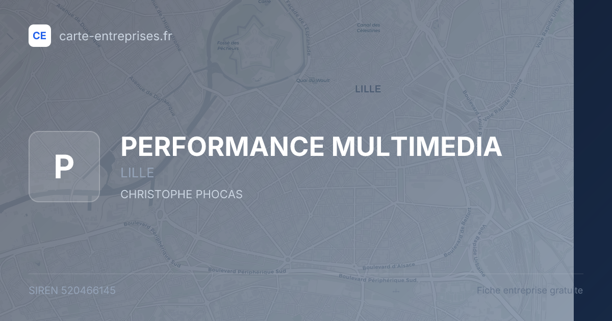 PERFORMANCE MULTIMEDIA — 520466145 — fiche entreprise