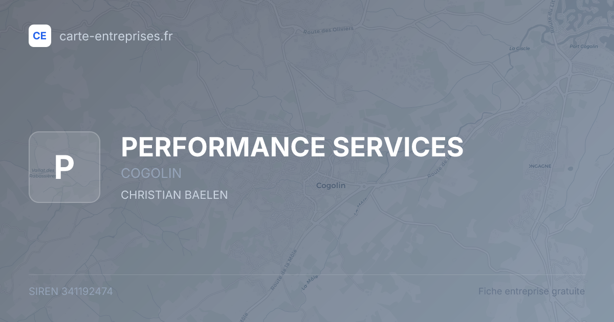 PERFORMANCE SERVICES — 341192474 — fiche entreprise