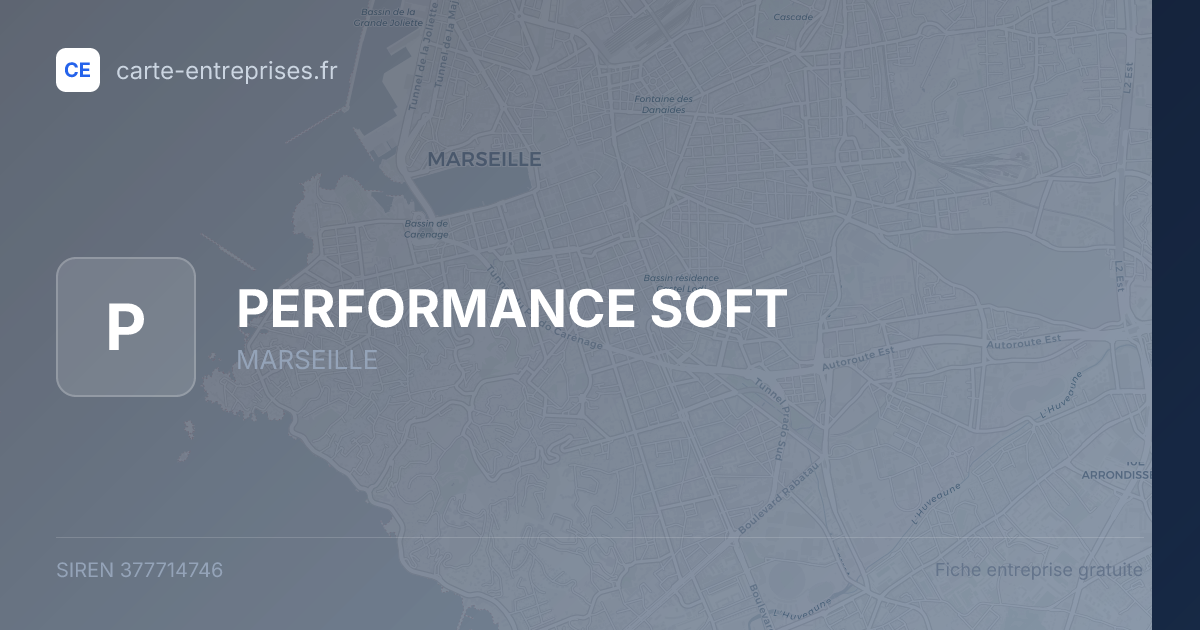 PERFORMANCE SOFT — 377714746 — fiche entreprise