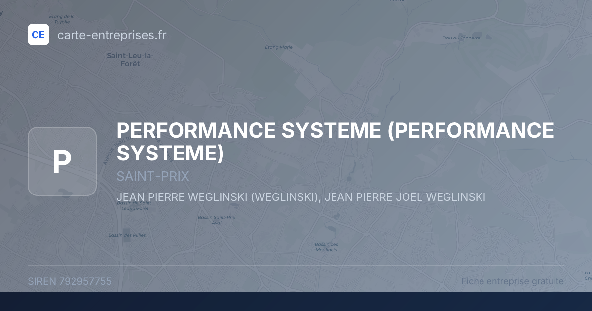 PERFORMANCE SYSTEME — 792957755 — fiche entreprise