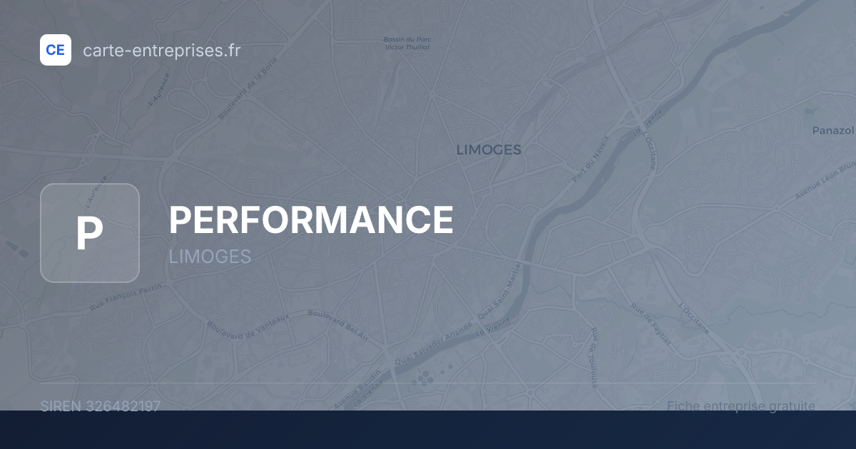 PERFORMANCE — 326482197 — fiche entreprise