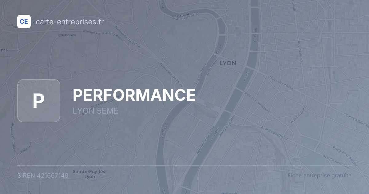 PERFORMANCE — 421667148 — fiche entreprise