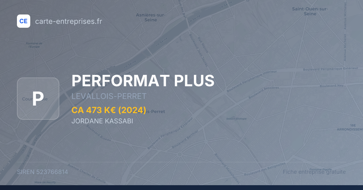 PERFORMAT PLUS — 523766814 — fiche entreprise