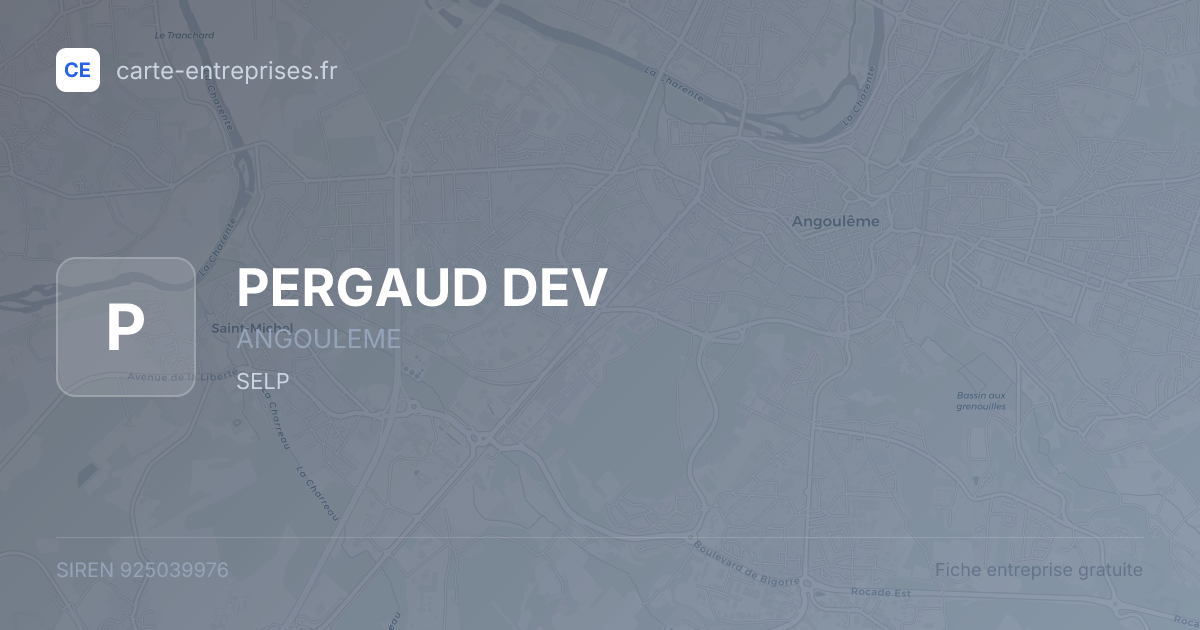 PERGAUD DEV — 925039976 — fiche entreprise