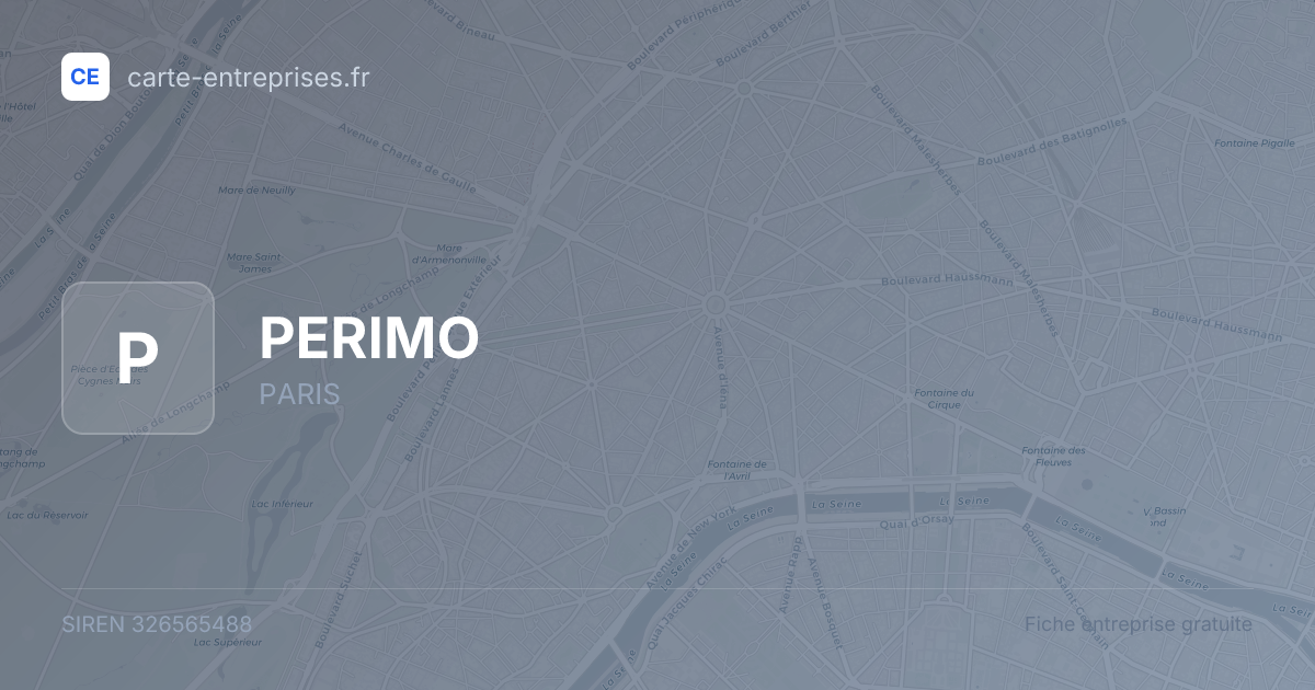 PERIMO — 326565488 — fiche entreprise