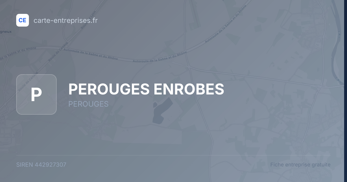 PEROUGES ENROBES — 442927307 — fiche entreprise