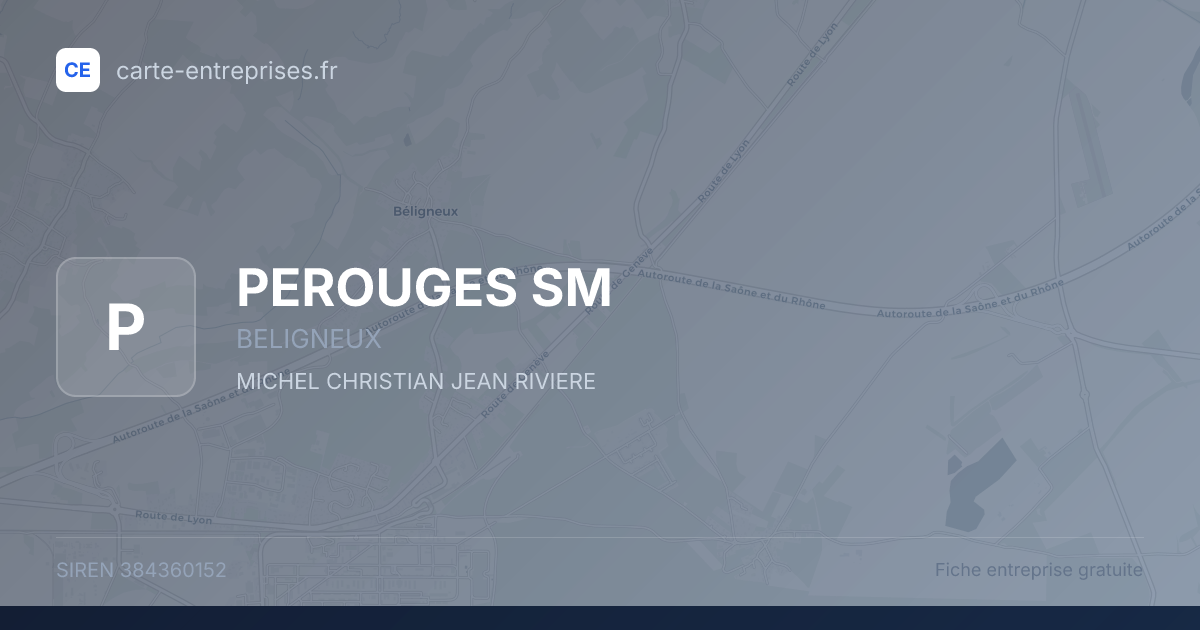 PEROUGES SM — 384360152 — fiche entreprise