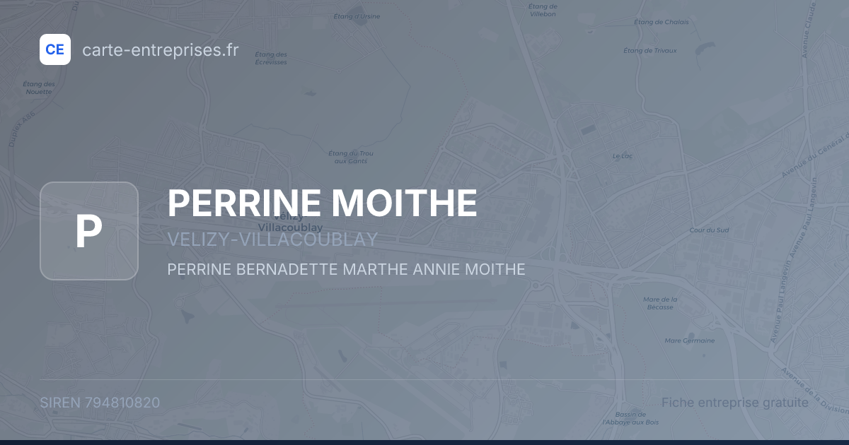 PERRINE MOITHE — 794810820 — fiche entreprise