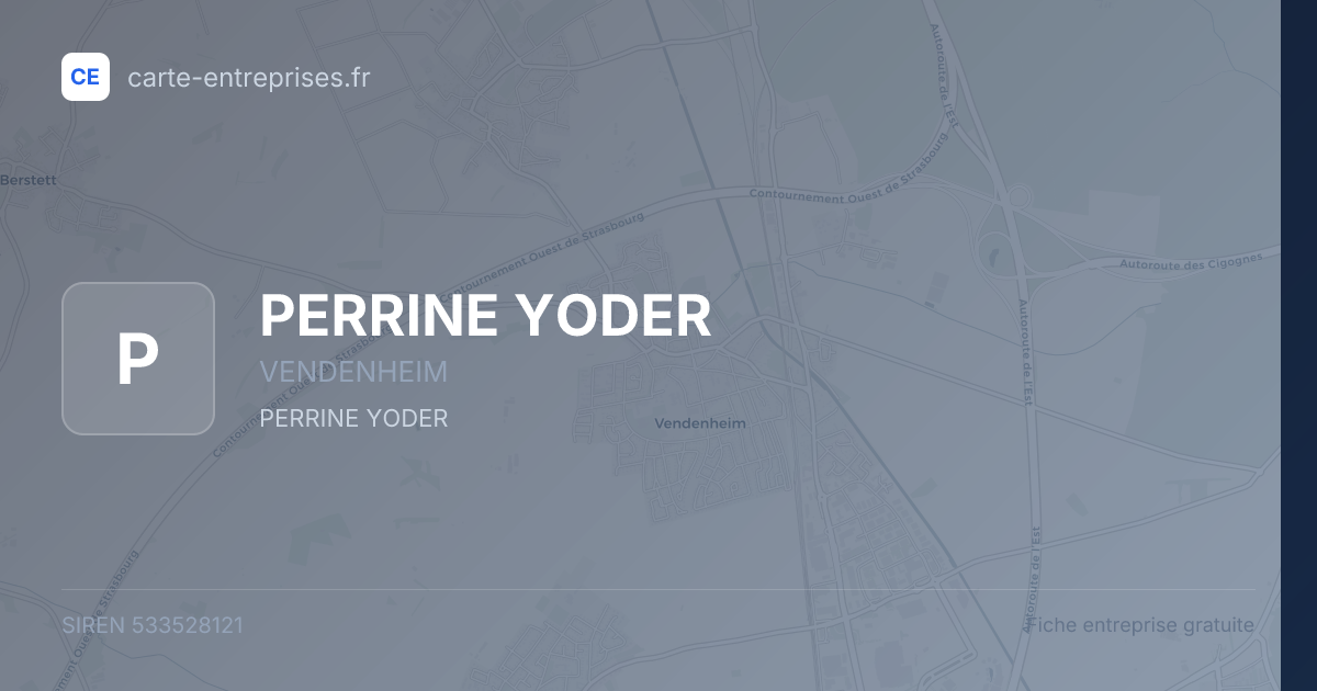 PERRINE YODER — 533528121 — fiche entreprise